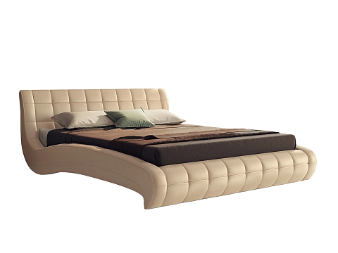 Кровать 140х190 Nuvola-1 - Кровать футуристичного дизайна из экокожи класса «Люкс».
