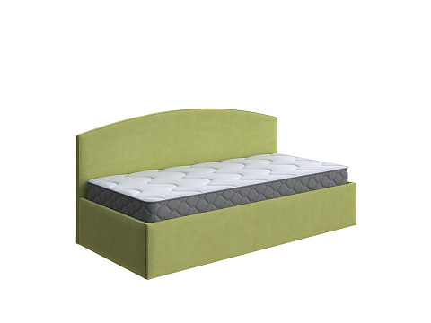 Зеленая кровать Hippo - Удобная детская кровать в мягкой обивке