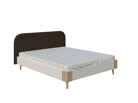 Кровать 90х200 Lagom Plane Chips - Оригинальная кровать без встроенного основания из ЛДСП с мягкими элементами.
