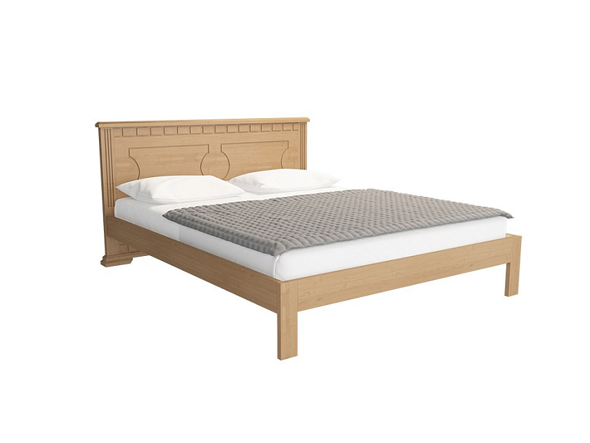 Кровать Milena-М-тахта 90x200 Массив (береза) Венге - Кровать в классическом стиле из массива.