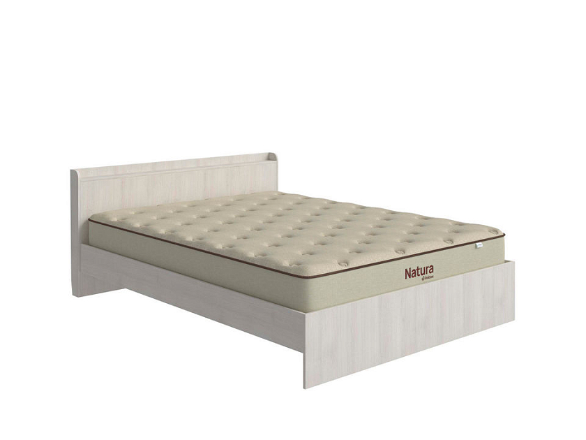 Кровать Bord 160x200 ЛДСП Дуб Шамони светлый - Кровать из ЛДСП в минималистичном стиле.